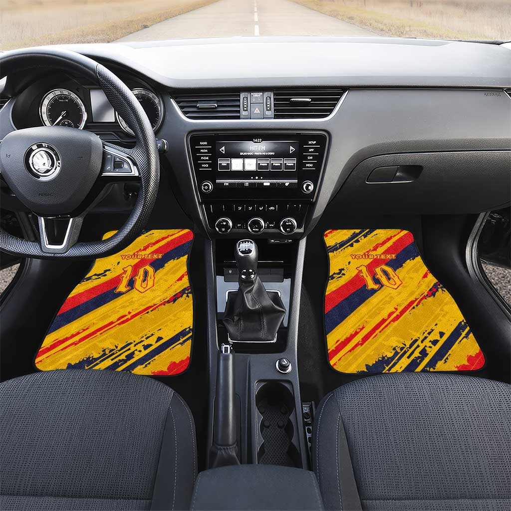 Custom Ecuador Football Car Mats La Tricolor-100th Anniversary - Wonder Print Shop