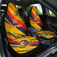 Custom Ecuador Football Car Seat Cover La Tricolor-100th Anniversary - Wonder Print Shop