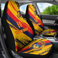 Custom Ecuador Football Car Seat Cover La Tricolor-100th Anniversary - Wonder Print Shop