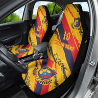 Custom Ecuador Football Car Seat Cover La Tricolor-100th Anniversary - Wonder Print Shop