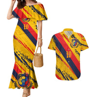 Custom Ecuador Football Couples Matching Mermaid Dress and Hawaiian Shirt La Tricolor-100th Anniversary - Wonder Print Shop