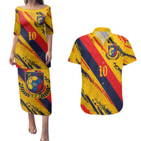 Custom Ecuador Football Couples Matching Puletasi and Hawaiian Shirt La Tricolor-100th Anniversary - Wonder Print Shop