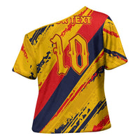 Custom Ecuador Football Cross Shoulder Shirt La Tricolor-100th Anniversary - Wonder Print Shop