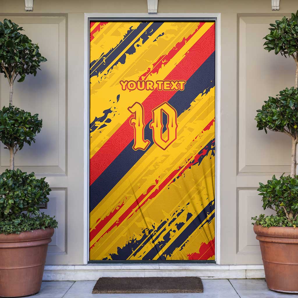 Custom Ecuador Football Door Cover La Tricolor-100th Anniversary - Wonder Print Shop