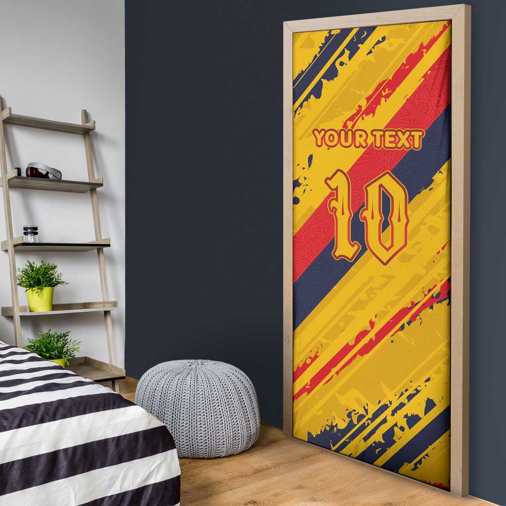 Custom Ecuador Football Door Cover La Tricolor-100th Anniversary - Wonder Print Shop