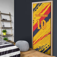 Custom Ecuador Football Door Cover La Tricolor-100th Anniversary - Wonder Print Shop