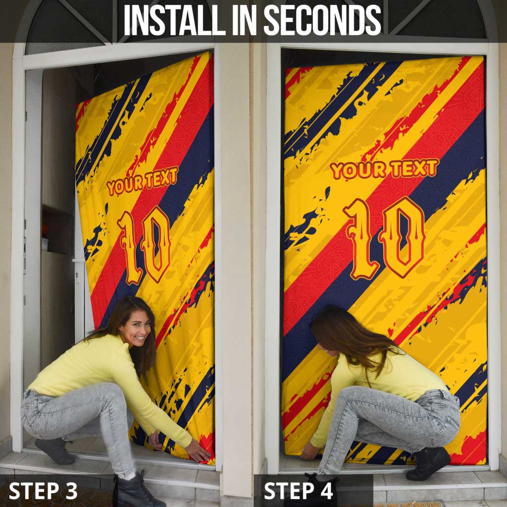 Custom Ecuador Football Door Cover La Tricolor-100th Anniversary - Wonder Print Shop
