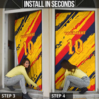 Custom Ecuador Football Door Cover La Tricolor-100th Anniversary - Wonder Print Shop