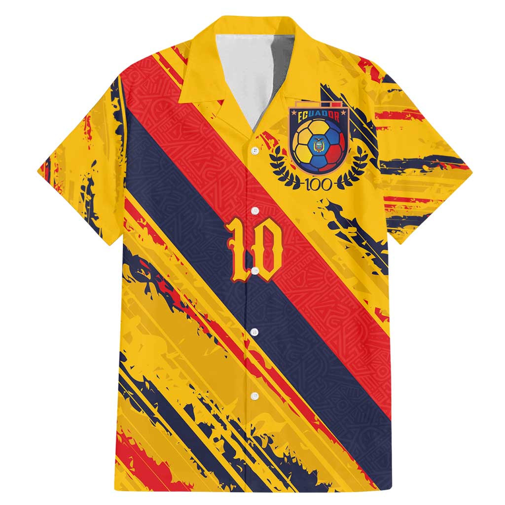Custom Ecuador Football Family Matching Mermaid Dress and Hawaiian Shirt La Tricolor-100th Anniversary - Wonder Print Shop