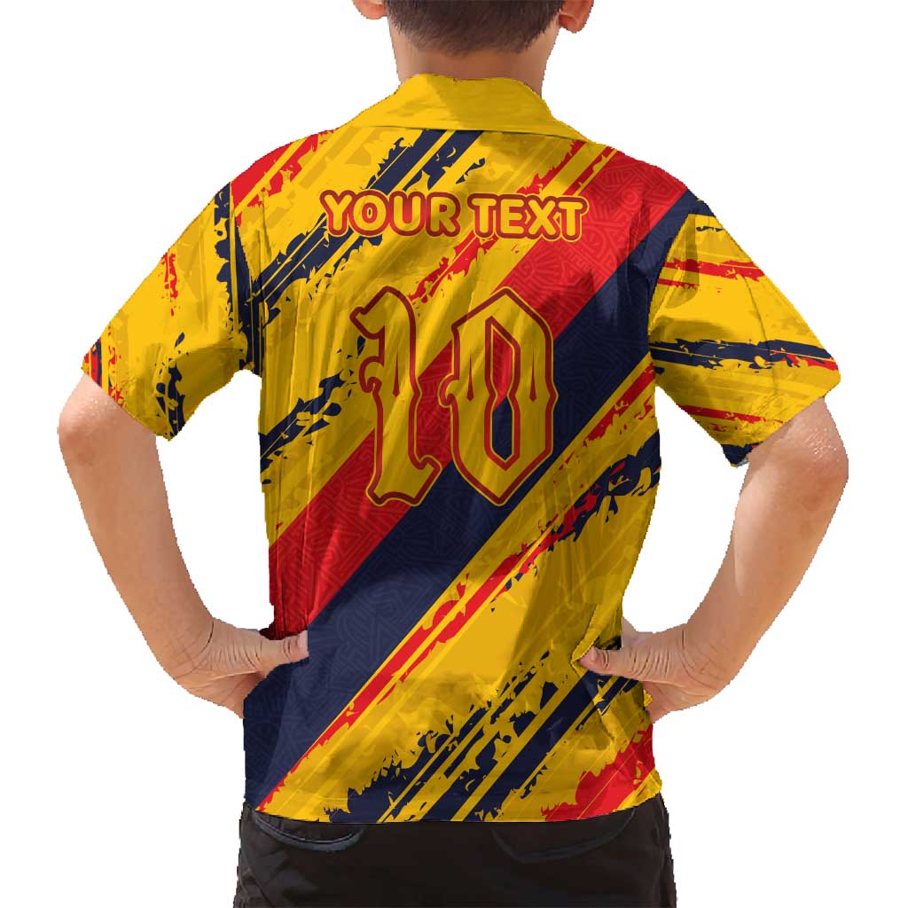 Custom Ecuador Football Family Matching Off Shoulder Maxi Dress and Hawaiian Shirt La Tricolor-100th Anniversary - Wonder Print Shop