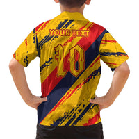 Custom Ecuador Football Family Matching Off Shoulder Maxi Dress and Hawaiian Shirt La Tricolor-100th Anniversary - Wonder Print Shop