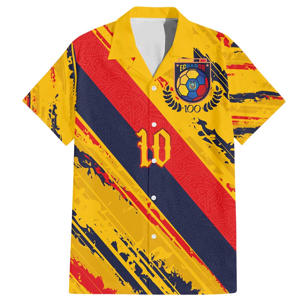 Custom Ecuador Football Family Matching Puletasi and Hawaiian Shirt La Tricolor-100th Anniversary - Wonder Print Shop