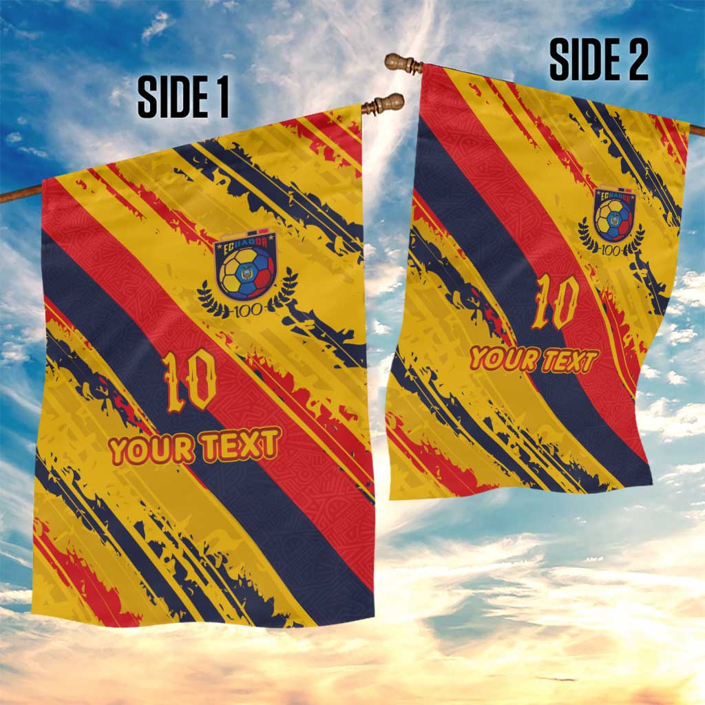 Custom Ecuador Football Garden Flag La Tricolor-100th Anniversary - Wonder Print Shop