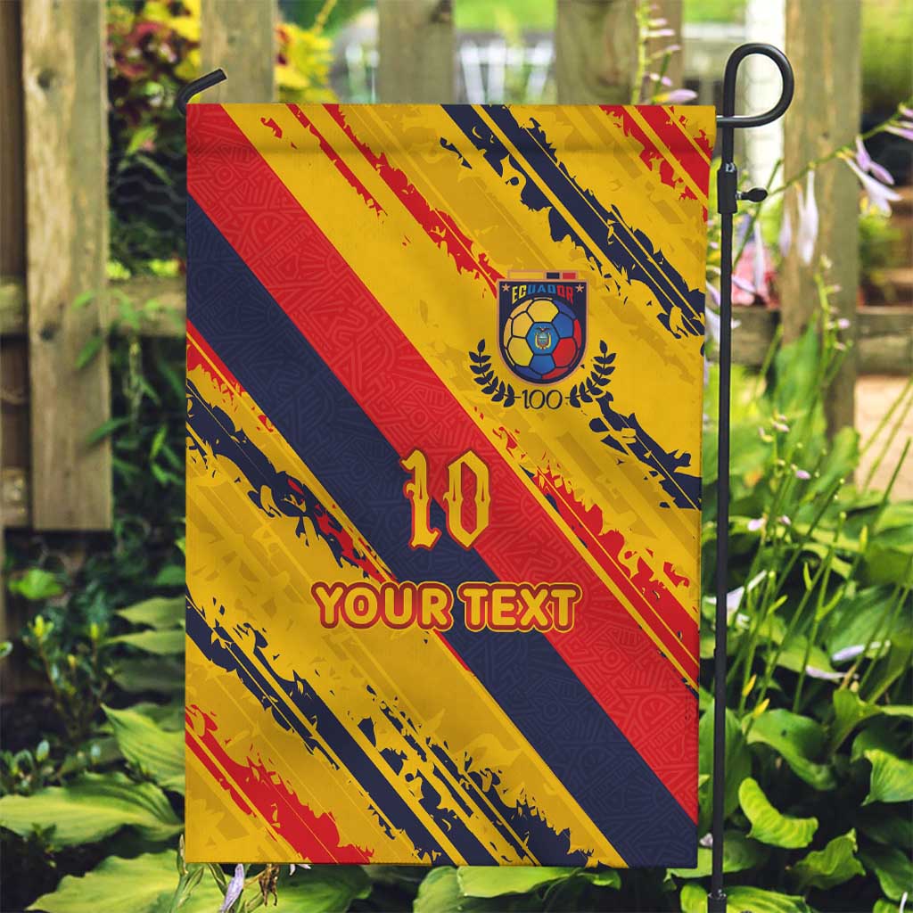 Custom Ecuador Football Garden Flag La Tricolor-100th Anniversary - Wonder Print Shop