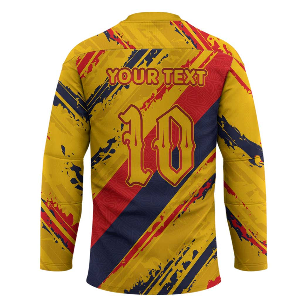 Custom Ecuador Football Hockey Jersey La Tricolor-100th Anniversary - Wonder Print Shop