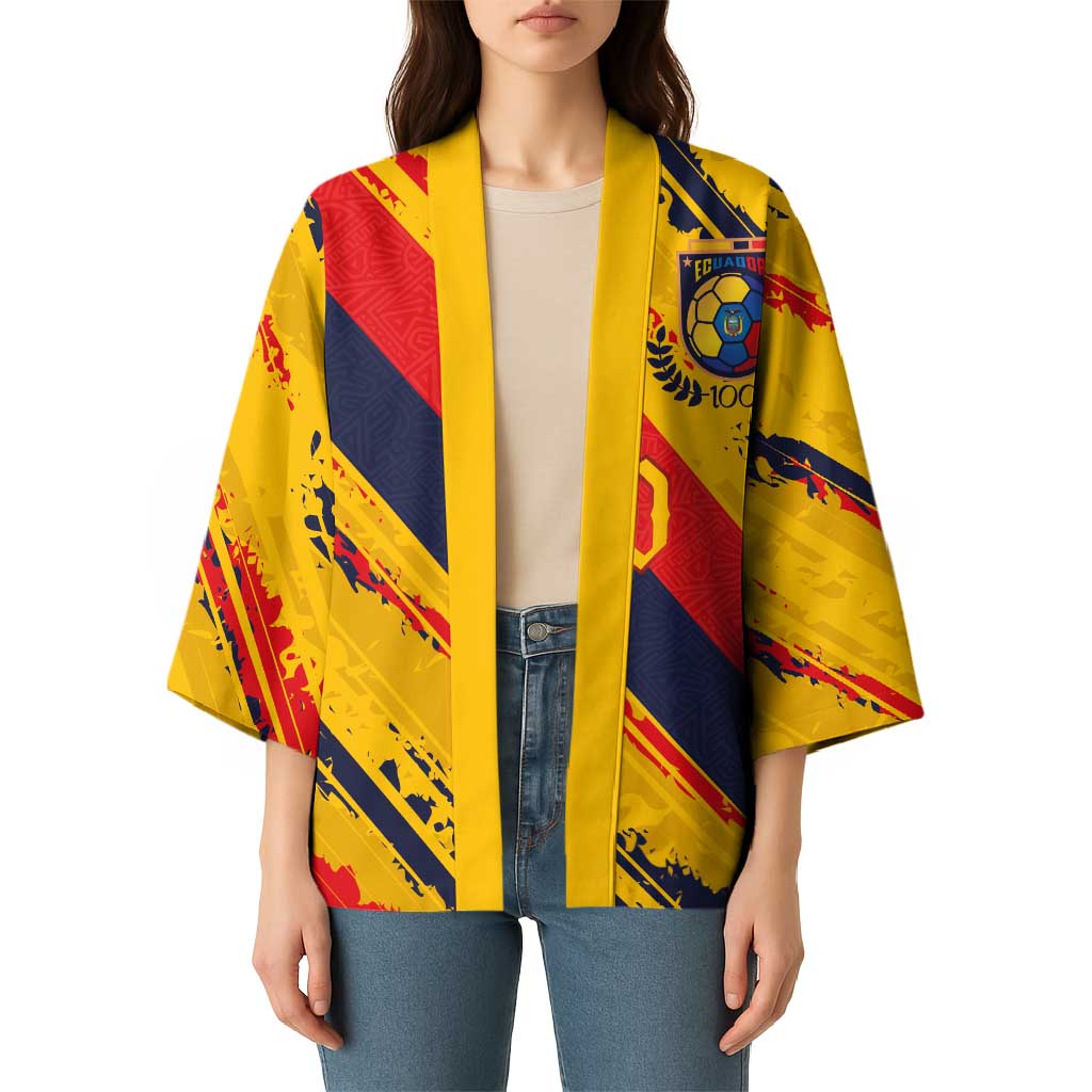 Custom Ecuador Football Kimono La Tricolor-100th Anniversary - Wonder Print Shop