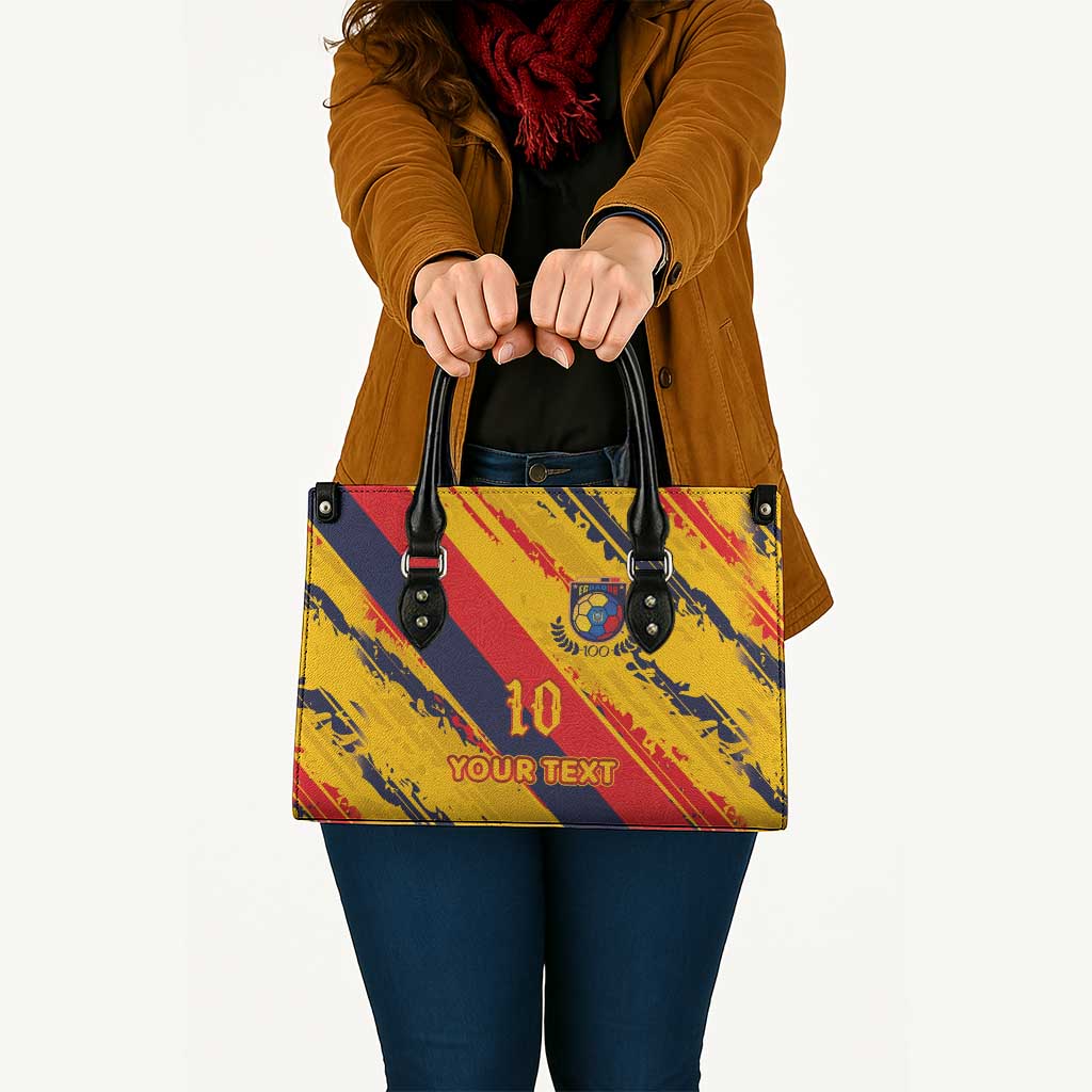 Custom Ecuador Football Leather Bag La Tricolor-100th Anniversary - Wonder Print Shop