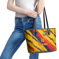 Custom Ecuador Football Leather Tote Bag La Tricolor-100th Anniversary - Wonder Print Shop