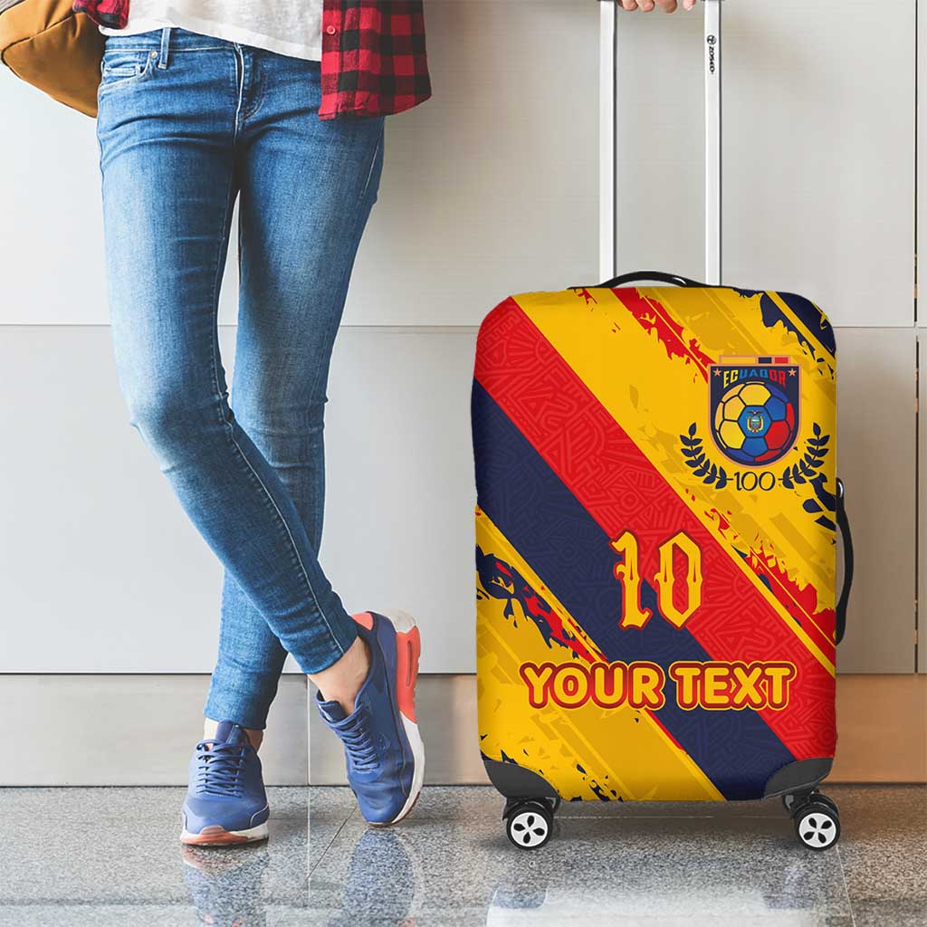 Custom Ecuador Football Luggage Cover La Tricolor-100th Anniversary - Wonder Print Shop