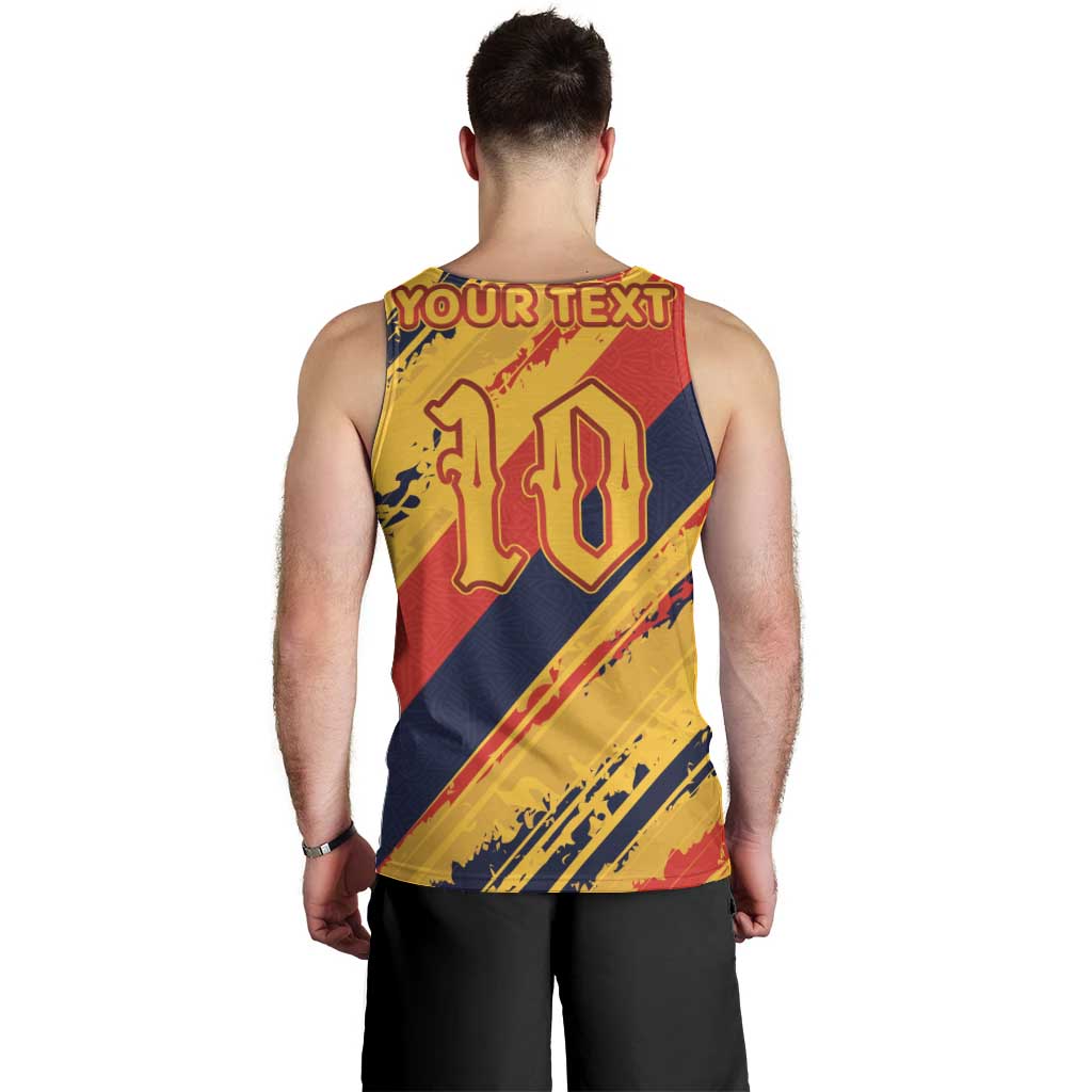 Custom Ecuador Football Men Tank Top La Tricolor-100th Anniversary - Wonder Print Shop