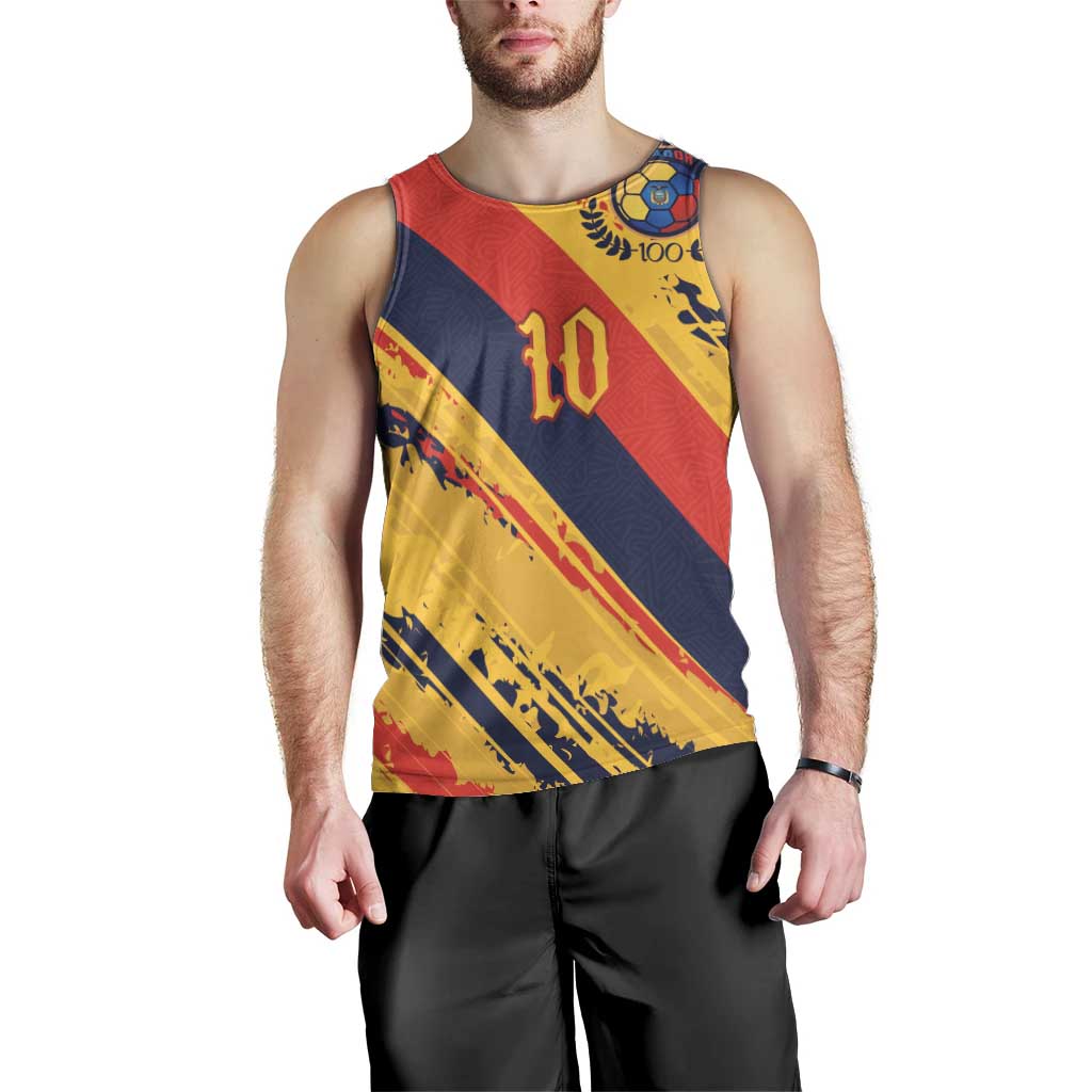 Custom Ecuador Football Men Tank Top La Tricolor-100th Anniversary - Wonder Print Shop