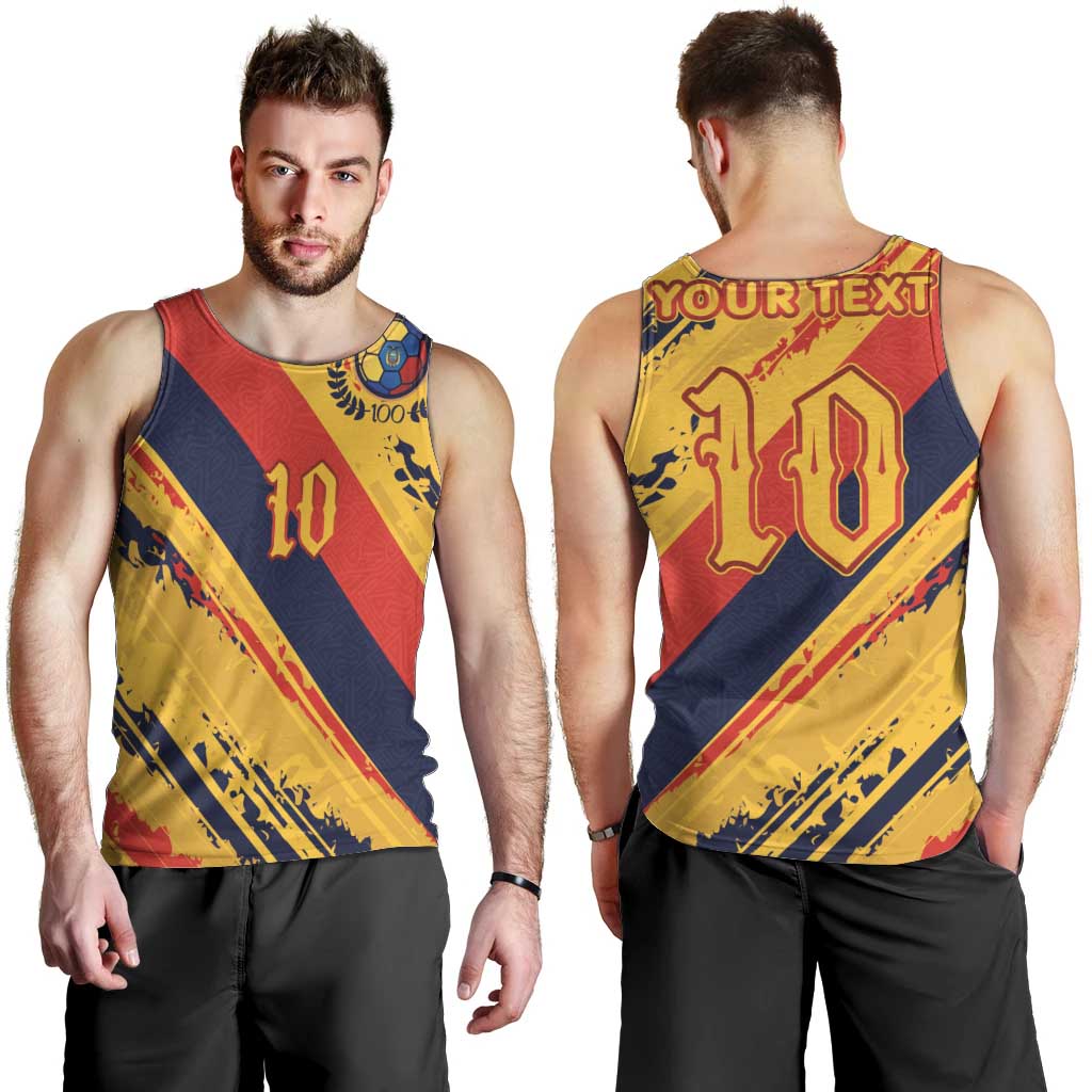 Custom Ecuador Football Men Tank Top La Tricolor-100th Anniversary - Wonder Print Shop