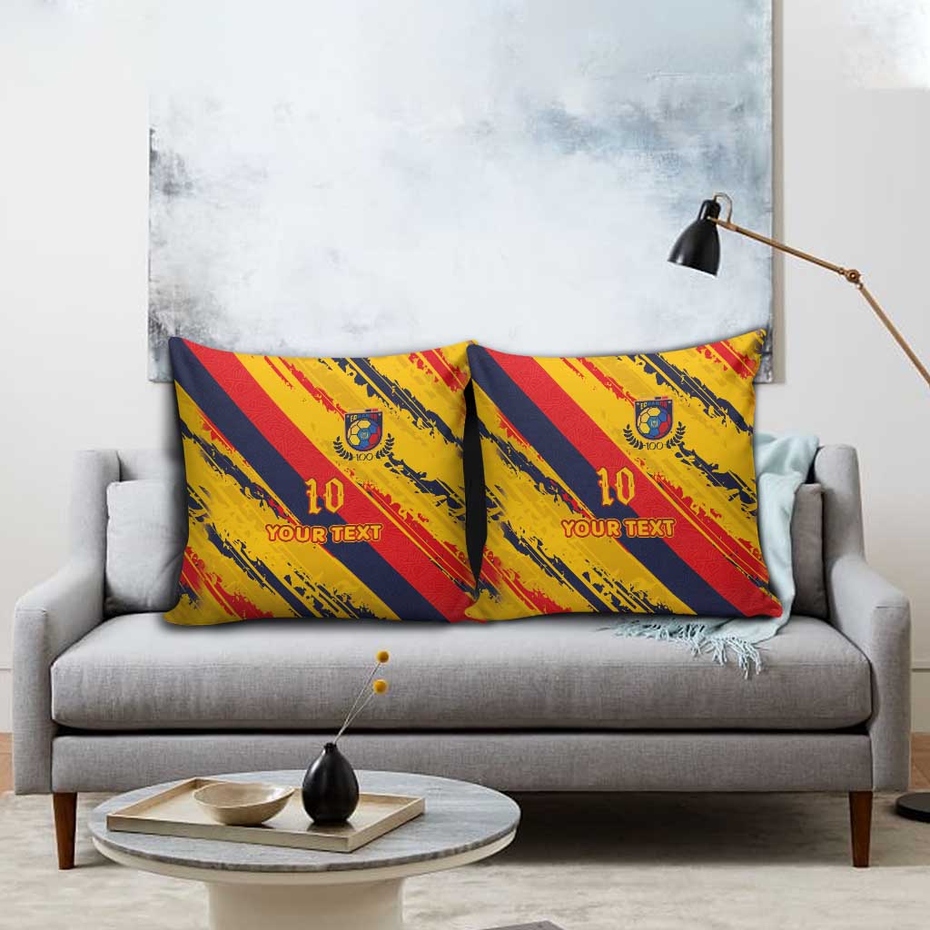 Custom Ecuador Football Pillow Cover La Tricolor-100th Anniversary - Wonder Print Shop