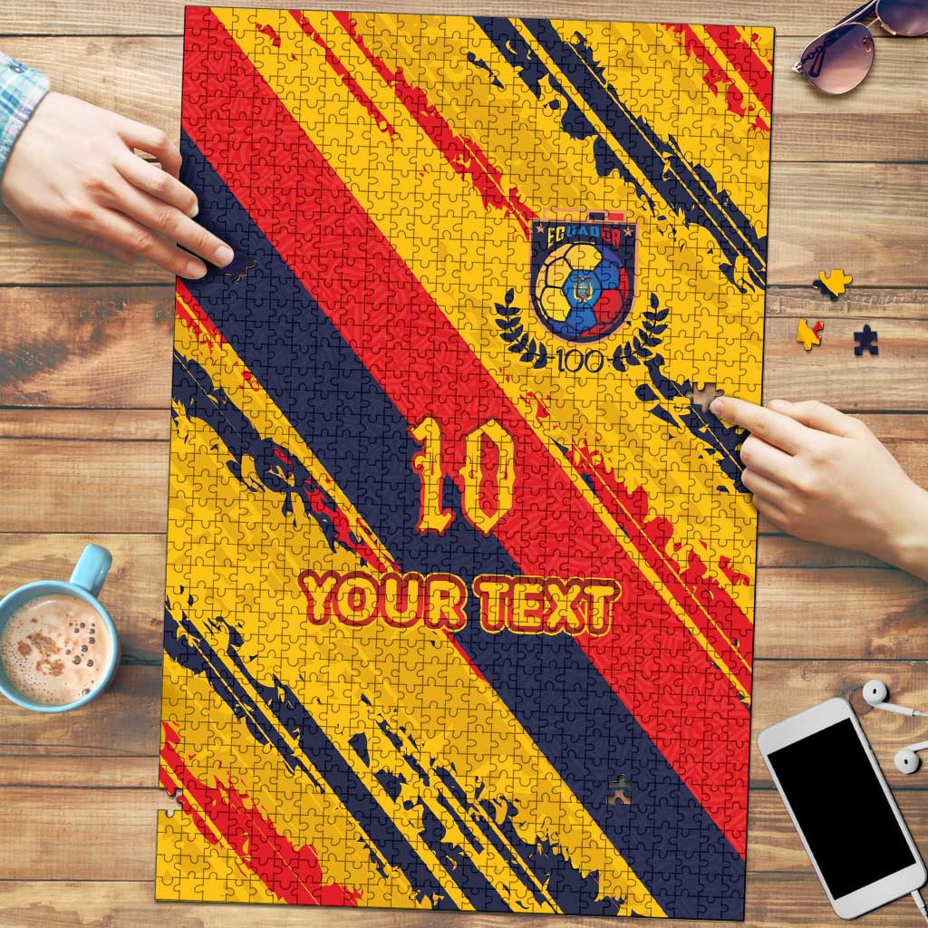 Custom Ecuador Football Puzzle La Tricolor-100th Anniversary - Wonder Print Shop
