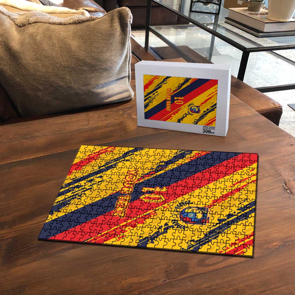 Custom Ecuador Football Puzzle La Tricolor-100th Anniversary - Wonder Print Shop