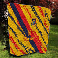 Custom Ecuador Football Quilt La Tricolor-100th Anniversary - Wonder Print Shop