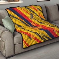 Custom Ecuador Football Quilt La Tricolor-100th Anniversary - Wonder Print Shop