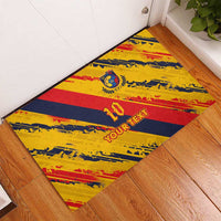 Custom Ecuador Football Rubber Doormat La Tricolor-100th Anniversary - Wonder Print Shop