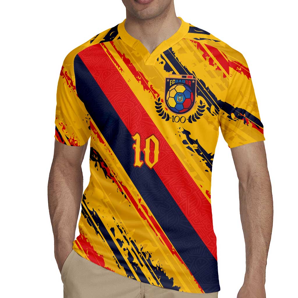 Custom Ecuador Football Rugby Jersey La Tricolor-100th Anniversary - Wonder Print Shop