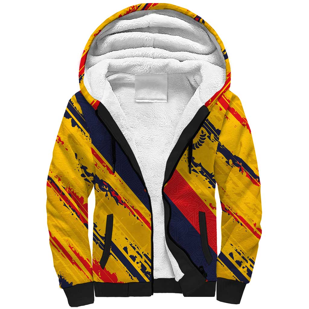 Custom Ecuador Football Sherpa Hoodie La Tricolor-100th Anniversary - Wonder Print Shop