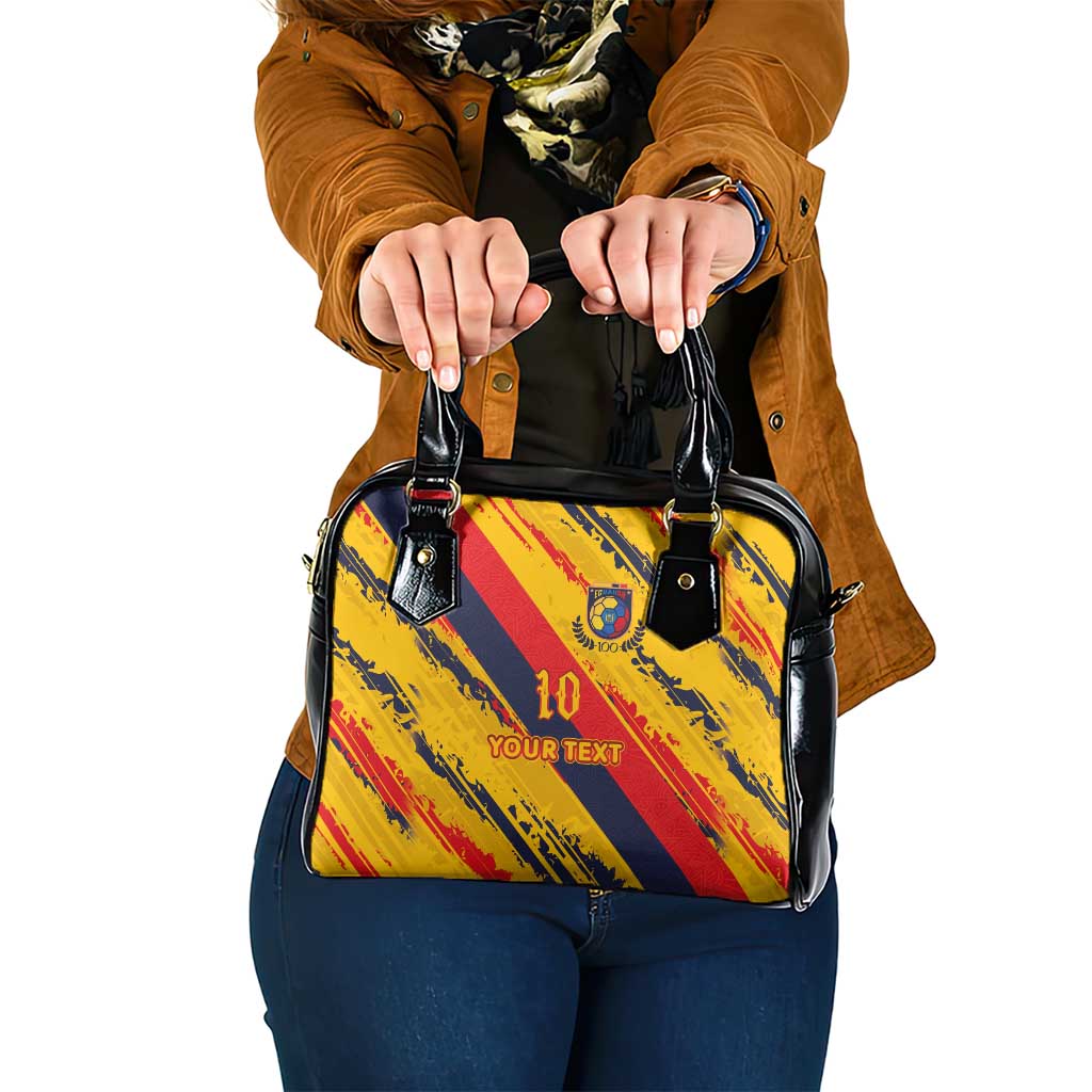 Custom Ecuador Football Shoulder Handbag La Tricolor-100th Anniversary - Wonder Print Shop
