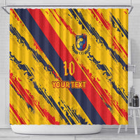 Custom Ecuador Football Shower Curtain La Tricolor-100th Anniversary - Wonder Print Shop