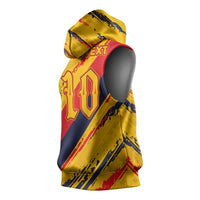 Custom Ecuador Football Sleeveless Hoodie La Tricolor-100th Anniversary - Wonder Print Shop