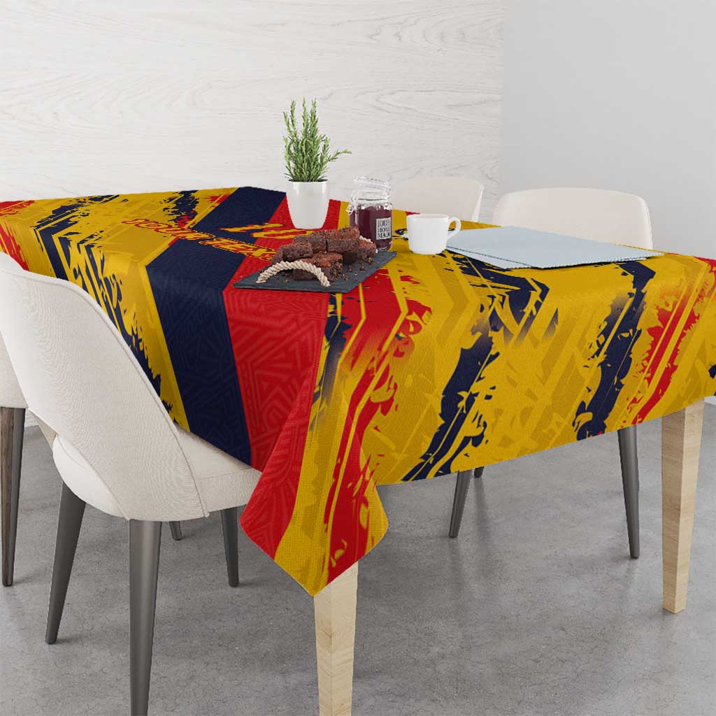 Custom Ecuador Football Tablecloth La Tricolor-100th Anniversary - Wonder Print Shop