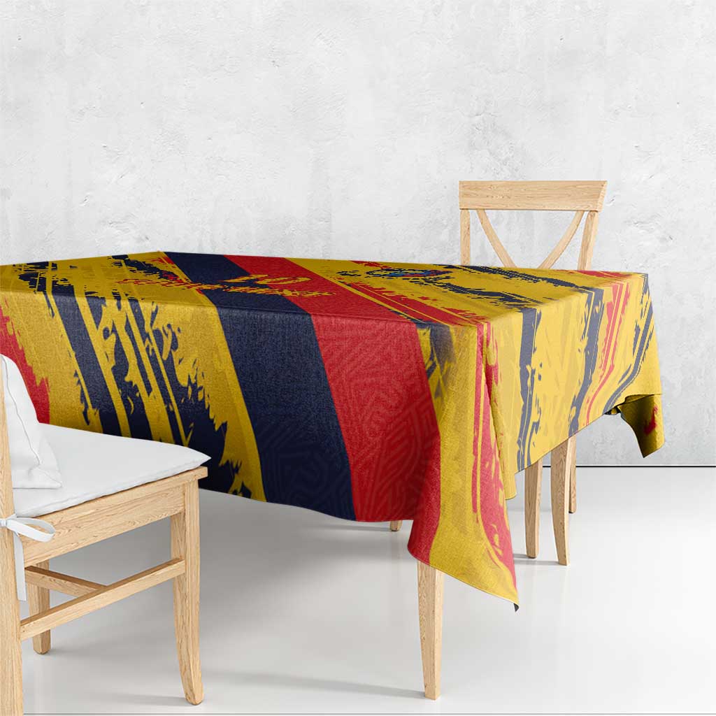Custom Ecuador Football Tablecloth La Tricolor-100th Anniversary - Wonder Print Shop
