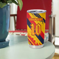 Custom Ecuador Football Tumbler Cup La Tricolor-100th Anniversary - Wonder Print Shop