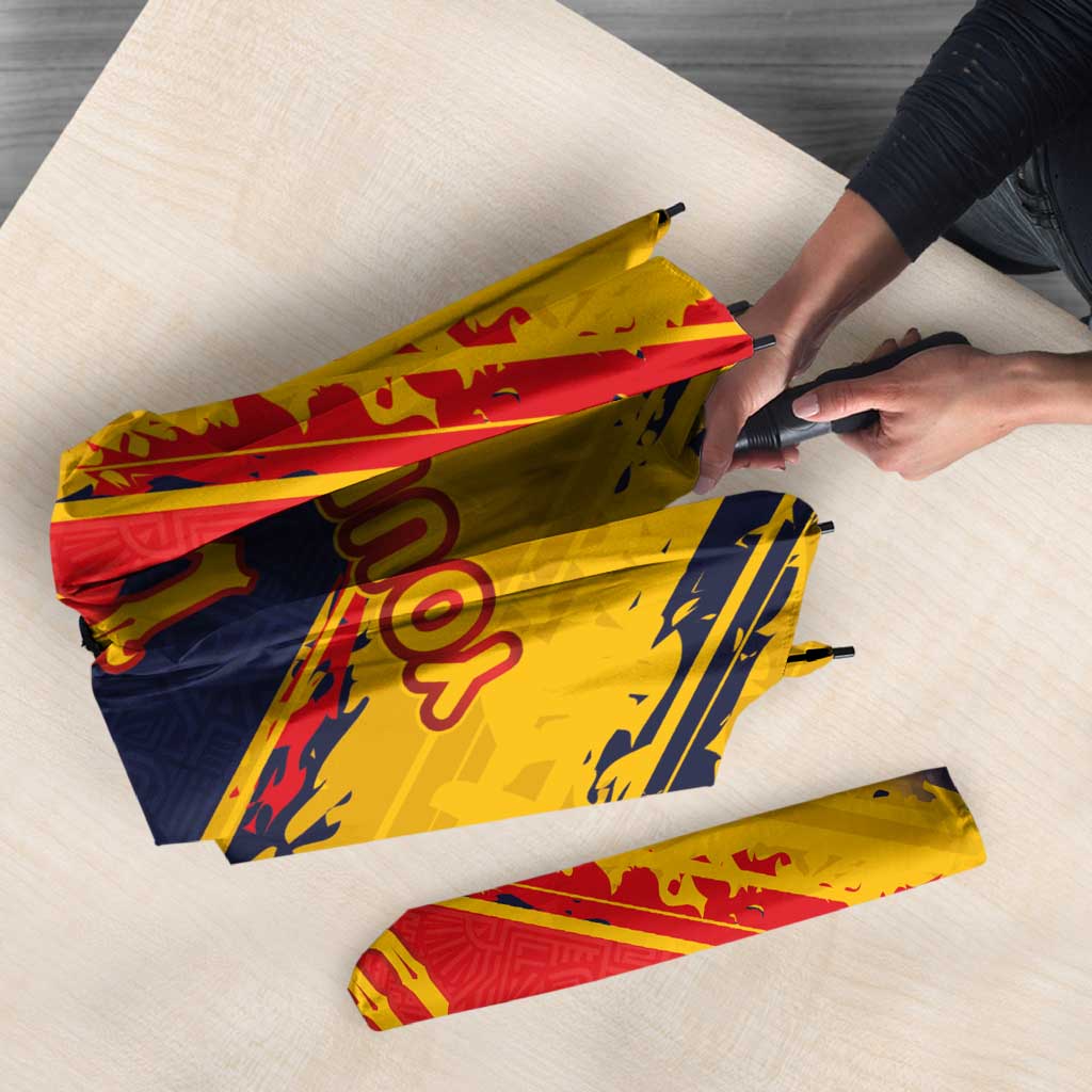 Custom Ecuador Football Umbrella La Tricolor-100th Anniversary - Wonder Print Shop