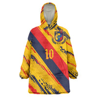 Custom Ecuador Football Wearable Blanket Hoodie La Tricolor-100th Anniversary - Wonder Print Shop