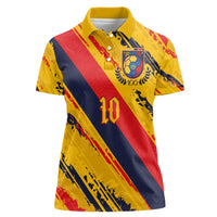 Custom Ecuador Football Women Polo Shirt La Tricolor-100th Anniversary - Wonder Print Shop
