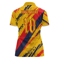 Custom Ecuador Football Women Polo Shirt La Tricolor-100th Anniversary - Wonder Print Shop