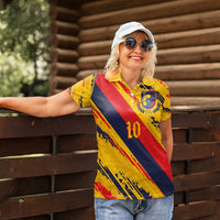 Custom Ecuador Football Women Polo Shirt La Tricolor-100th Anniversary - Wonder Print Shop