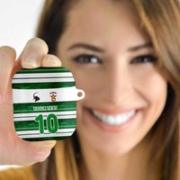 Custom Zimbabwe Rugby AirPods Case African Heritage Stripes Style - Wonder Print Shop