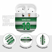 Custom Zimbabwe Rugby AirPods Case African Heritage Stripes Style - Wonder Print Shop