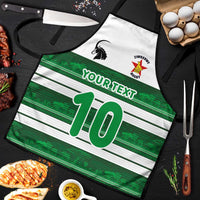 Custom Zimbabwe Rugby Apron African Heritage Stripes Style - Wonder Print Shop