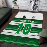 Custom Zimbabwe Rugby Area Rug African Heritage Stripes Style - Wonder Print Shop