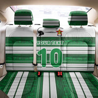 Custom Zimbabwe Rugby Back Car Seat Cover African Heritage Stripes Style - Wonder Print Shop